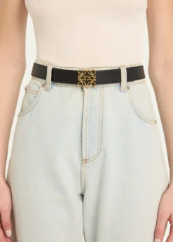 LoeweAnagram Reversible Leather Belt