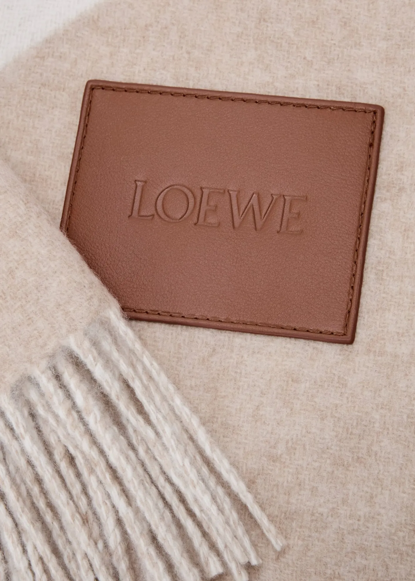 LoeweAnagram Wool/Cashmere Blanket, 55" Square