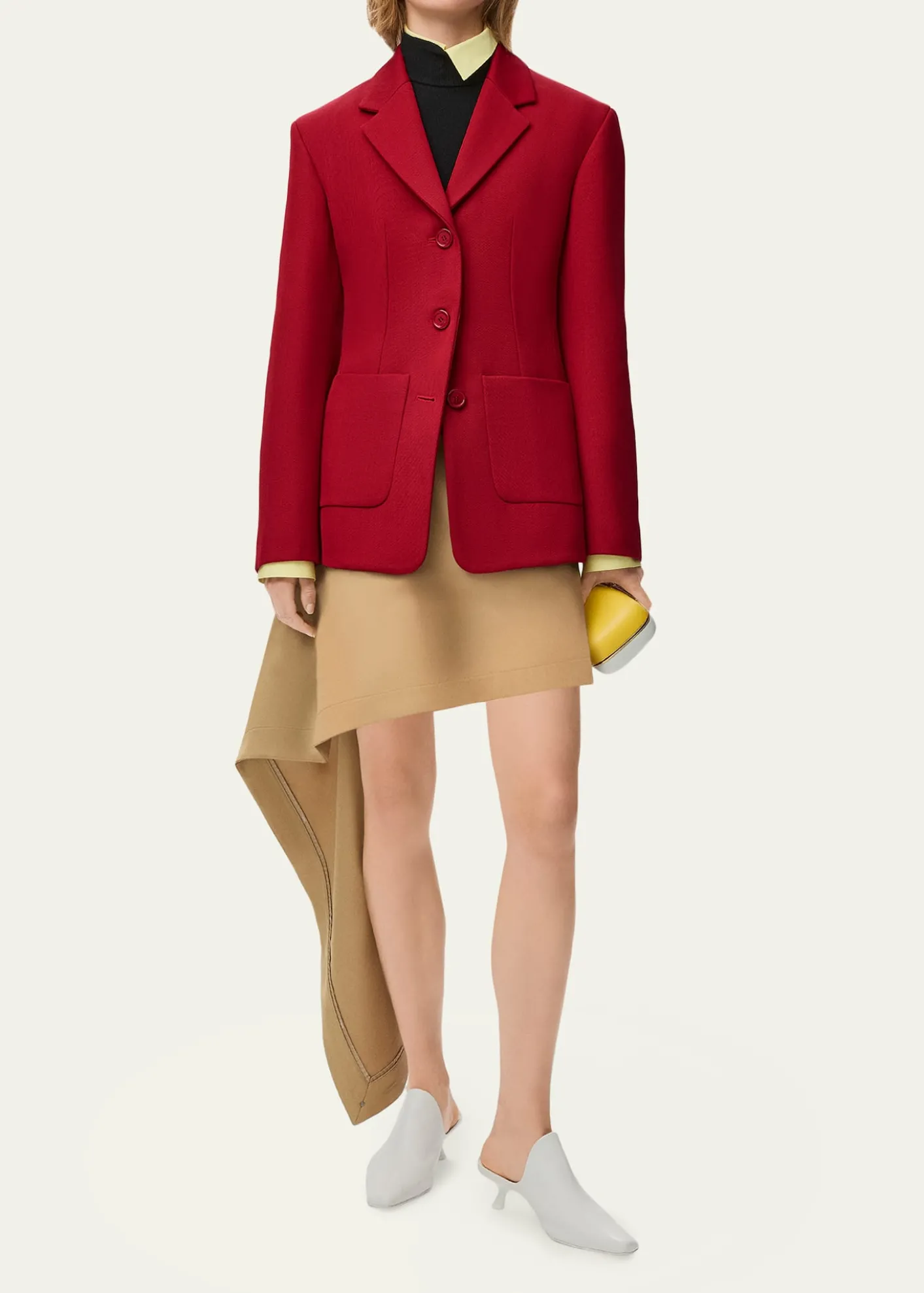 LoeweAsymmetric Drape Mini Skirt