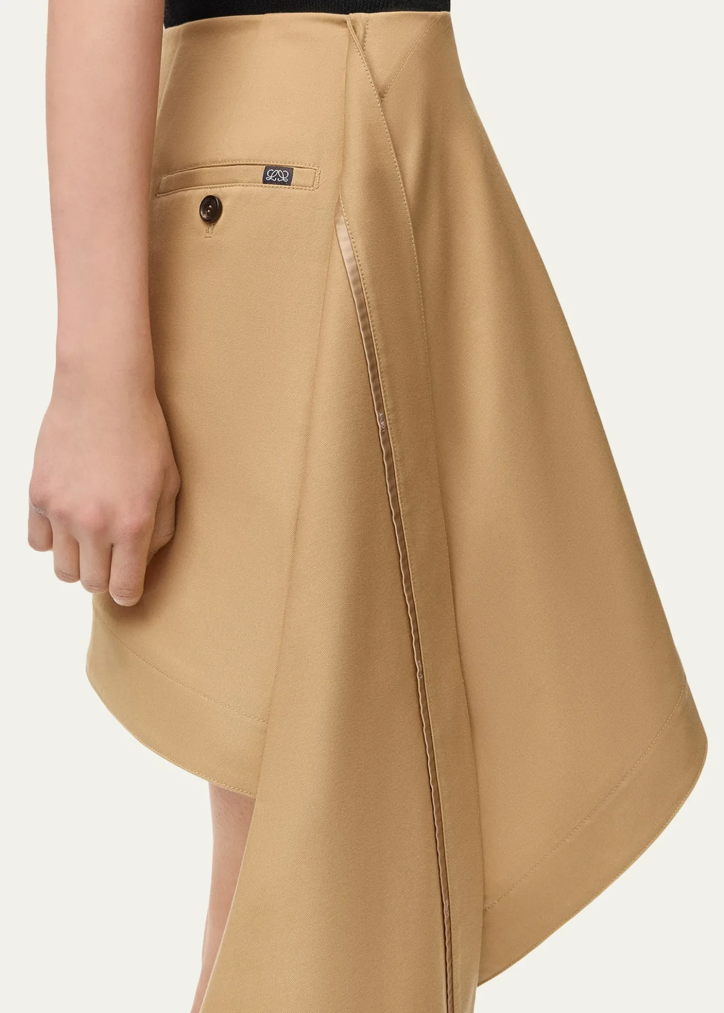 LoeweAsymmetric Drape Mini Skirt