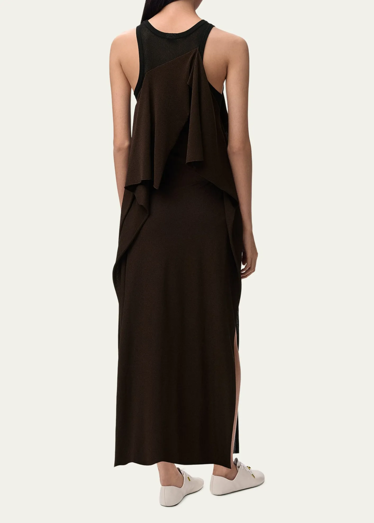 LoeweAsymmetric Layered Maxi Dress
