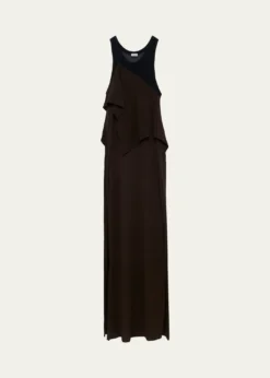 LoeweAsymmetric Layered Maxi Dress