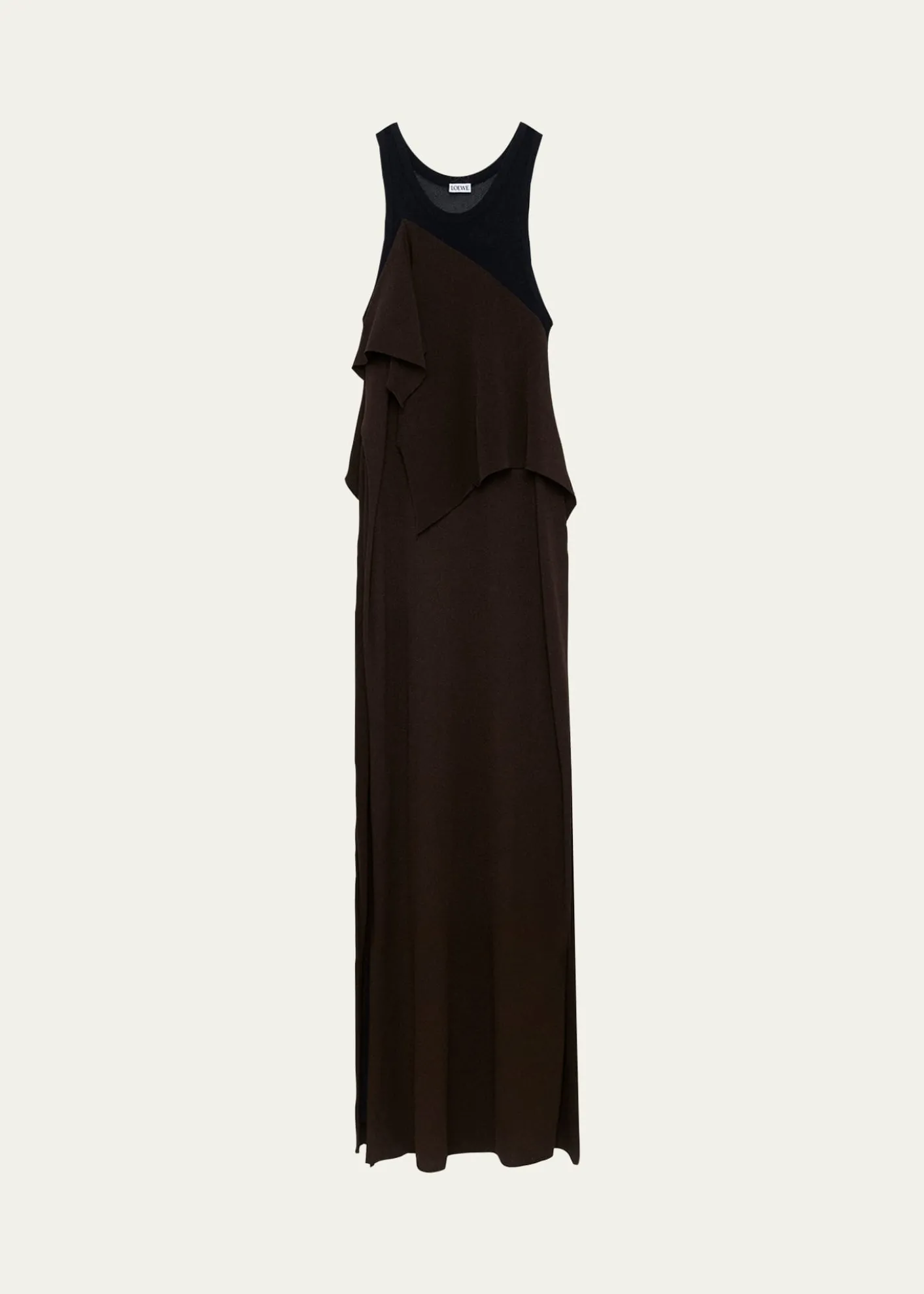 LoeweAsymmetric Layered Maxi Dress