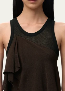 LoeweAsymmetric Layered Maxi Dress