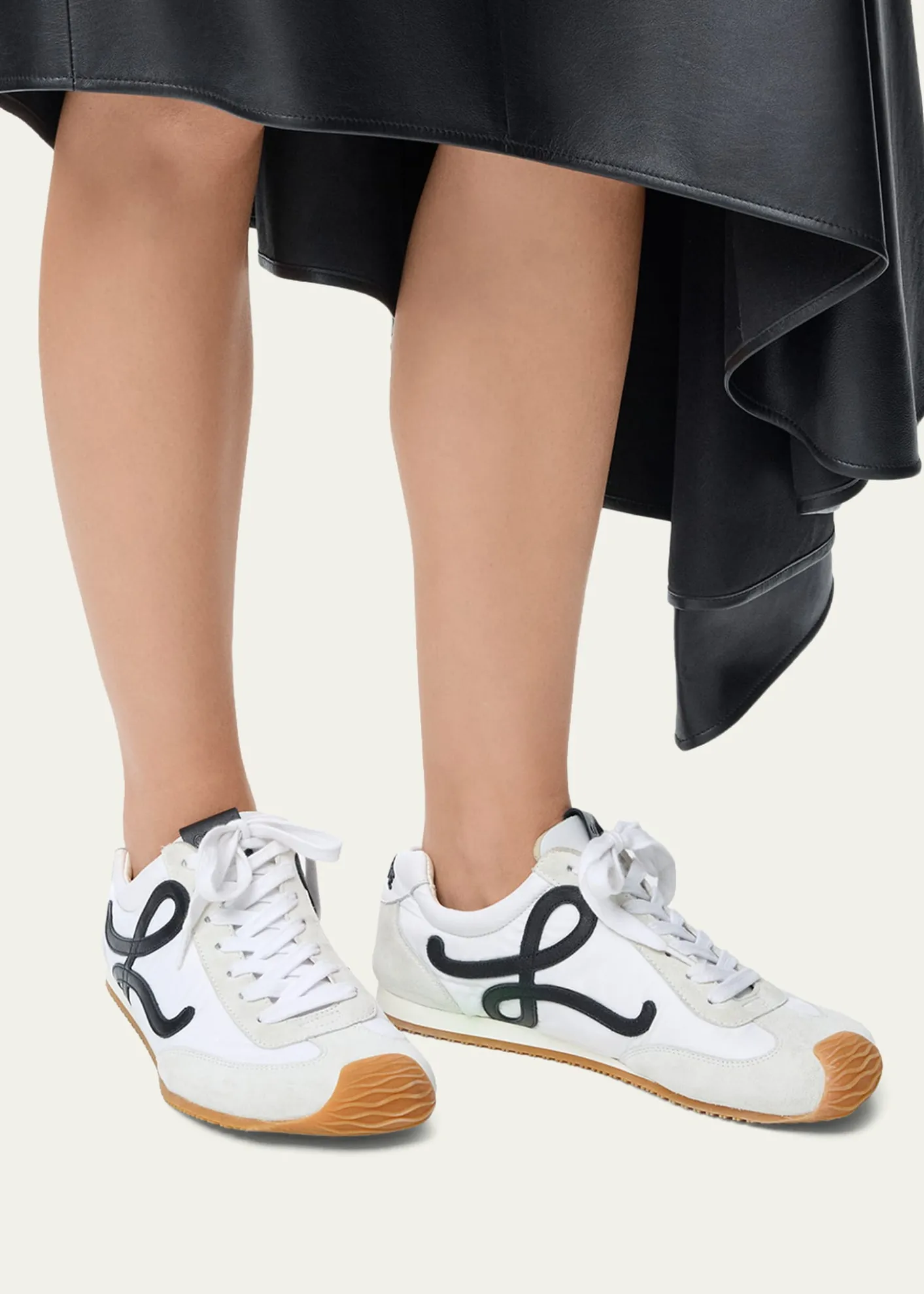LoeweBallet Runner 2.0 Mixed Leather Sneakers