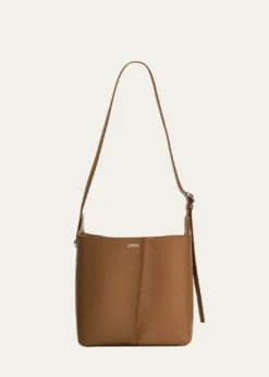 LoeweBilbao Leather Bucket Bag