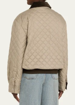 LoeweCorduroy-Collar Quilted Barn Jacket