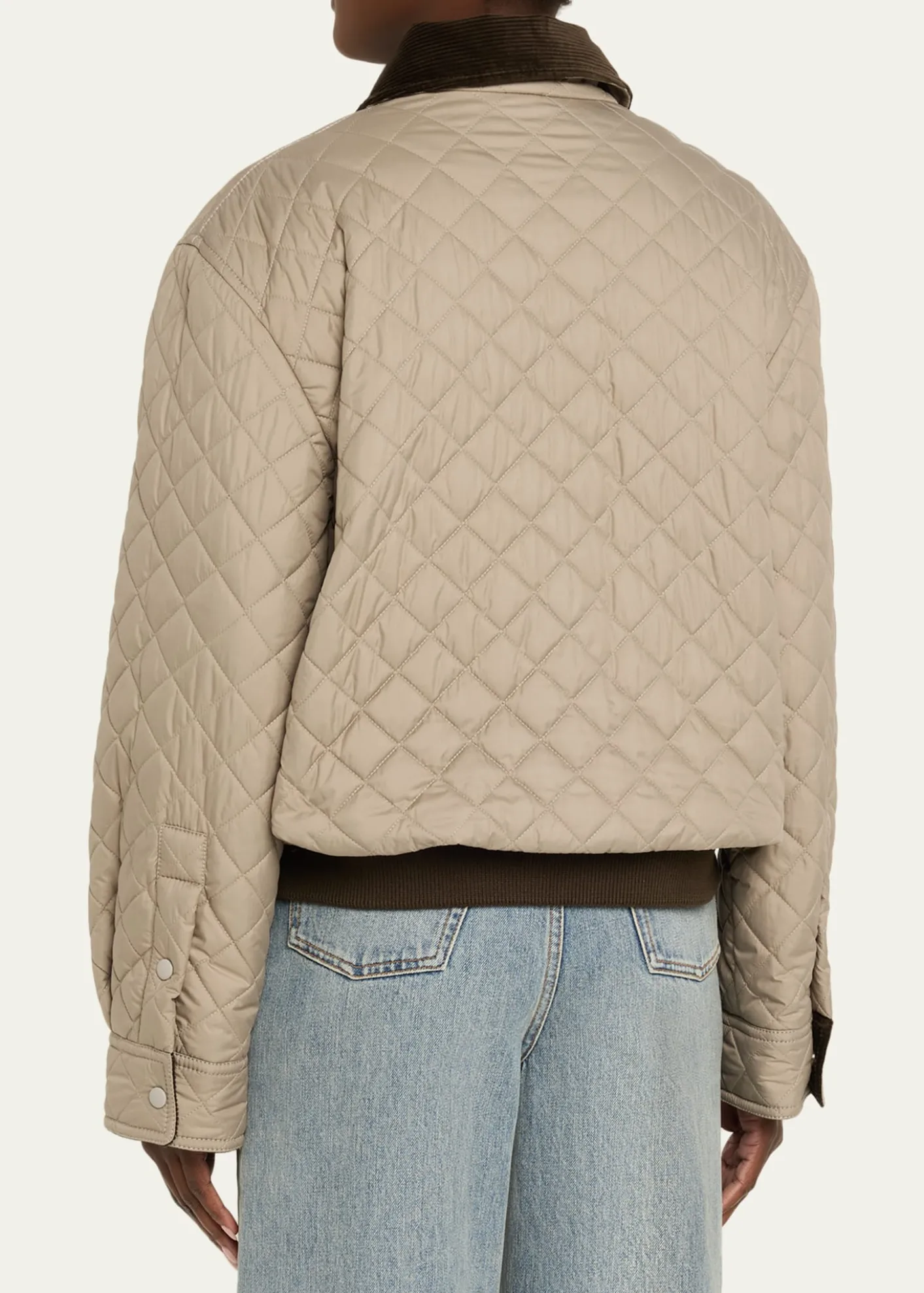 LoeweCorduroy-Collar Quilted Barn Jacket