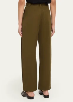 LoeweCotton and Silk Straight-Leg Trousers