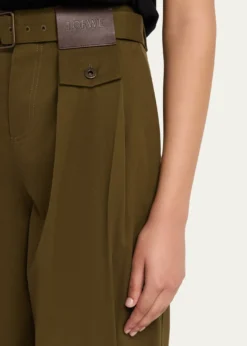 LoeweCotton and Silk Straight-Leg Trousers