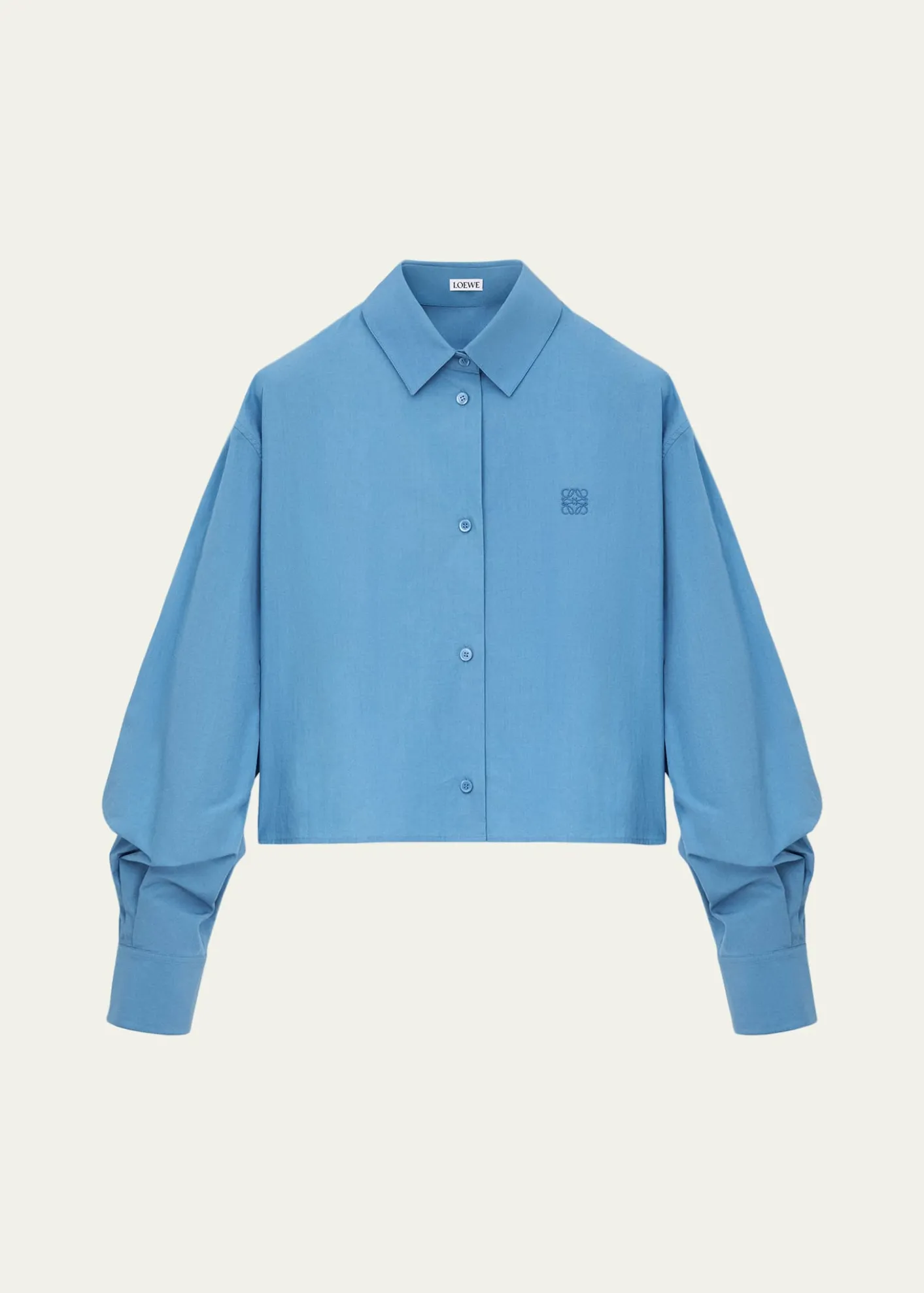 LoeweCotton Poplin Boxy Button-Down Shirt