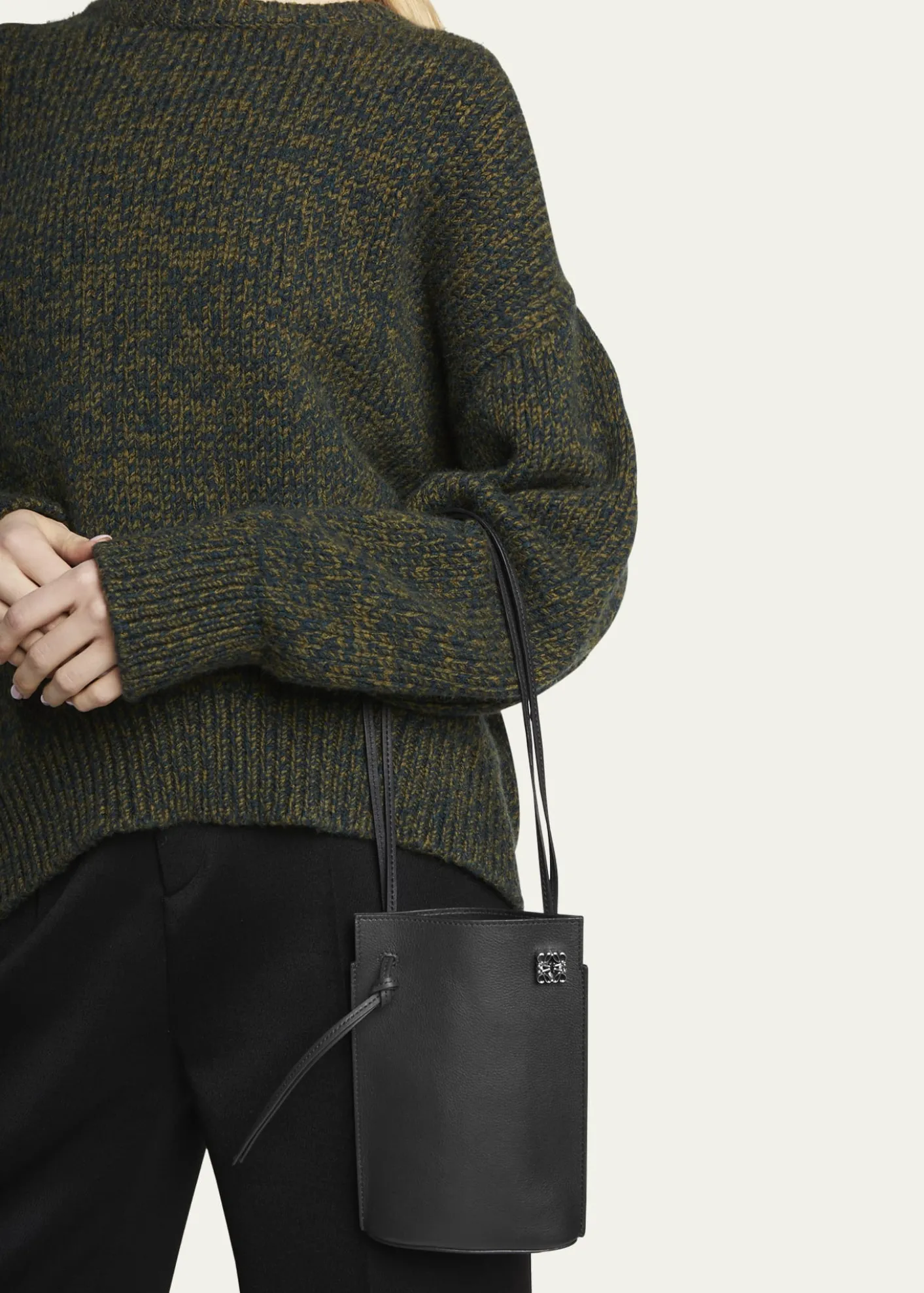 LoeweDice Pocket in Leather with Strap