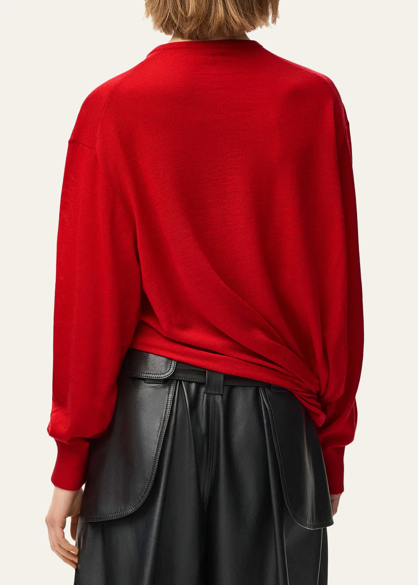 LoeweDraped V-Neck Sweater