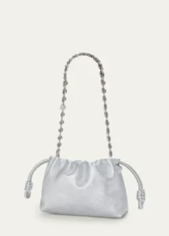 LoeweFlamenco Clutch Bag in Moire-Print Leather