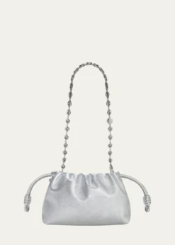LoeweFlamenco Clutch Bag in Moire-Print Leather