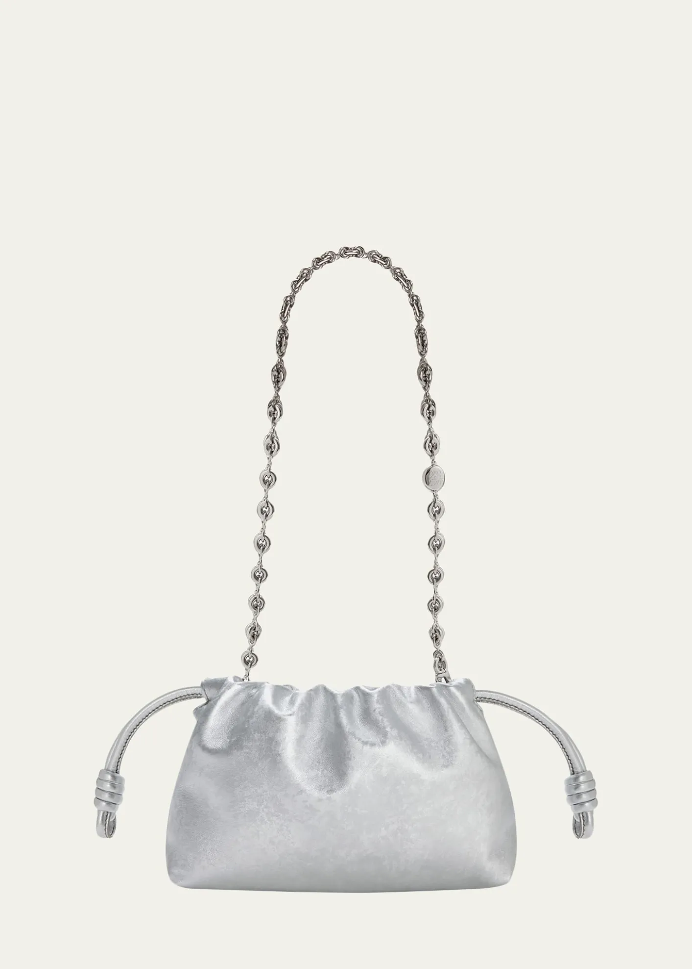LoeweFlamenco Clutch Bag in Moire-Print Leather