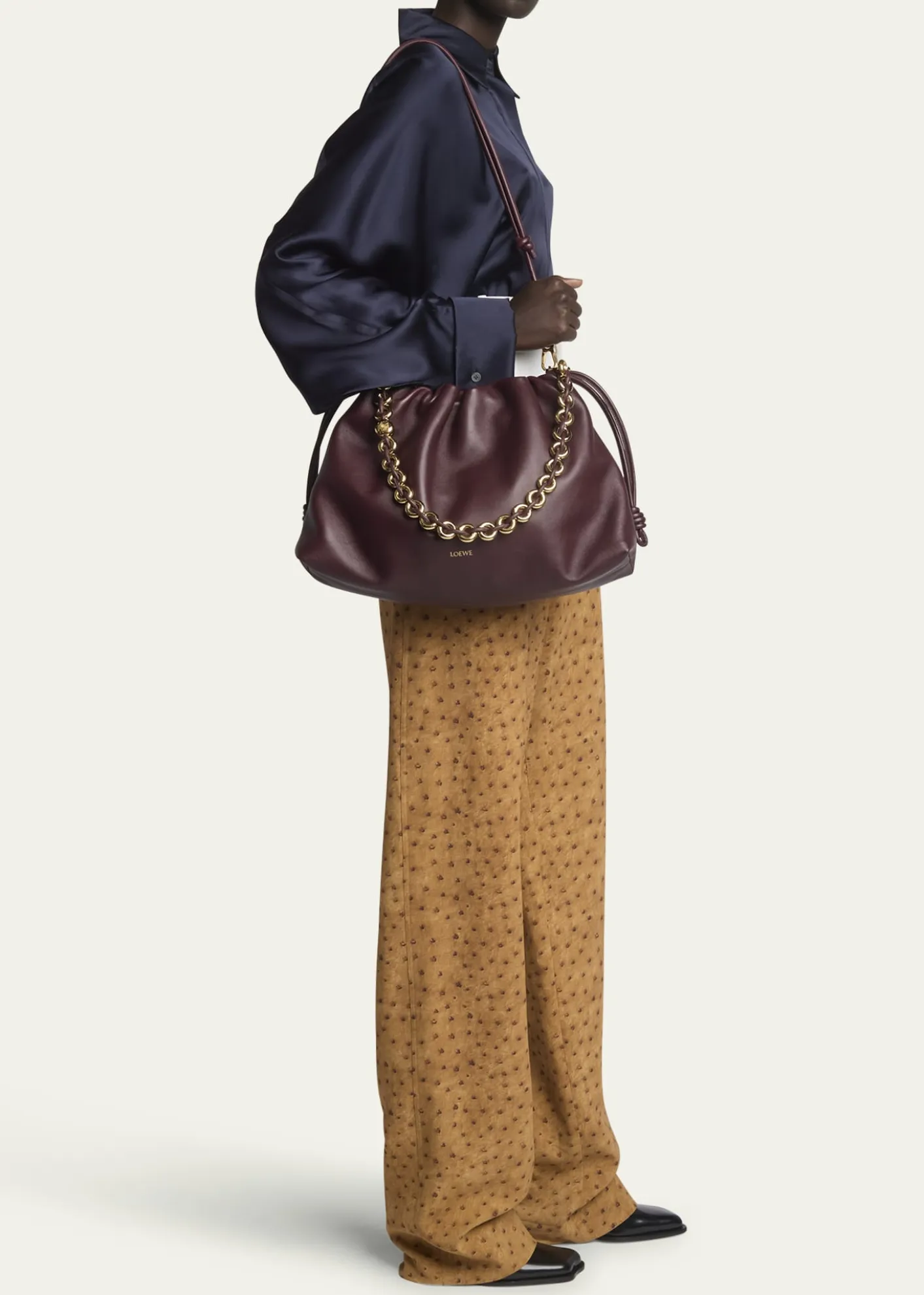 LoeweFlamenco Large Napa Lambskin Shoulder Bag