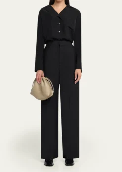 LoeweFlamenco Medium Shoulder Bag in Leather