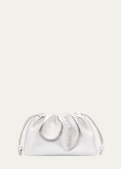 LoeweFlamenco Metallic Leather Shoulder Bag