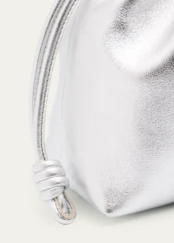 LoeweFlamenco Metallic Leather Shoulder Bag