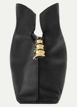 LoeweFlamenco Ruched Clutch Bag in Leather