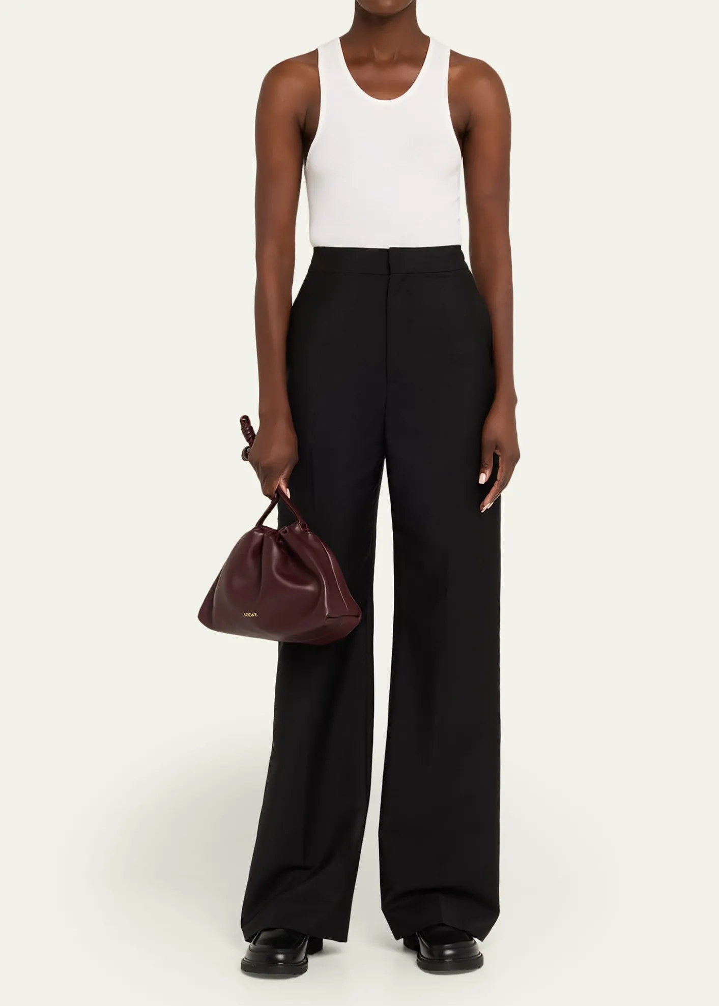 LoeweFlamenco Shoulder Bag in Smooth Leather