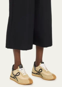 LoeweFlow Runner Suede and Leather Sneakers