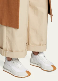 LoeweFlow Runner Suede and Leather Sneakers