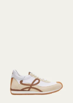 LoeweFlow 2.0 Runner Suede and Leather Sneakers
