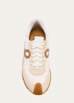LoeweFlow Runner Suede and Leather Sneakers