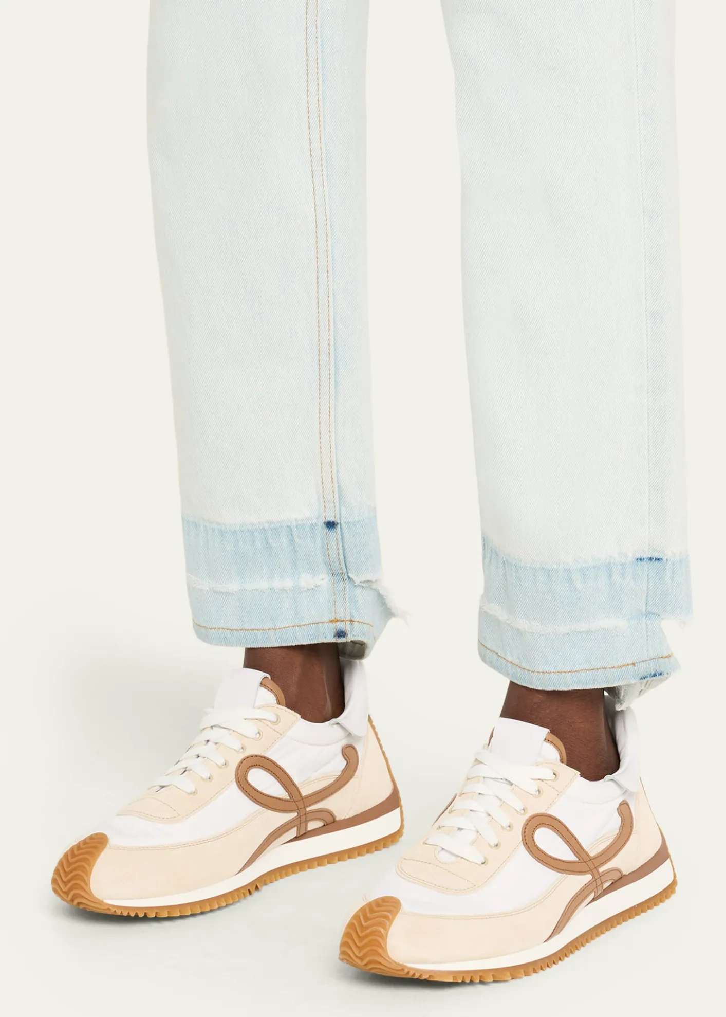 LoeweFlow Runner Suede and Leather Sneakers