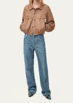 LoeweFringed Leather Balloon Jacket