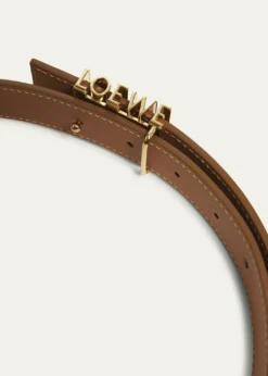 LoeweGraphic Buckle Leather Belt