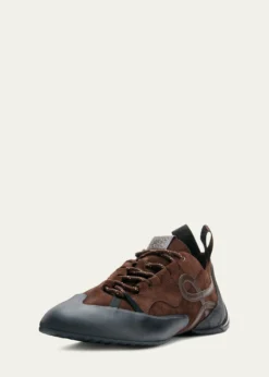 LoeweGrip Suede Low-Top Sneakers