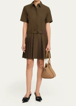 LoeweHammock Flip Convertible Leather Shoulder Bag