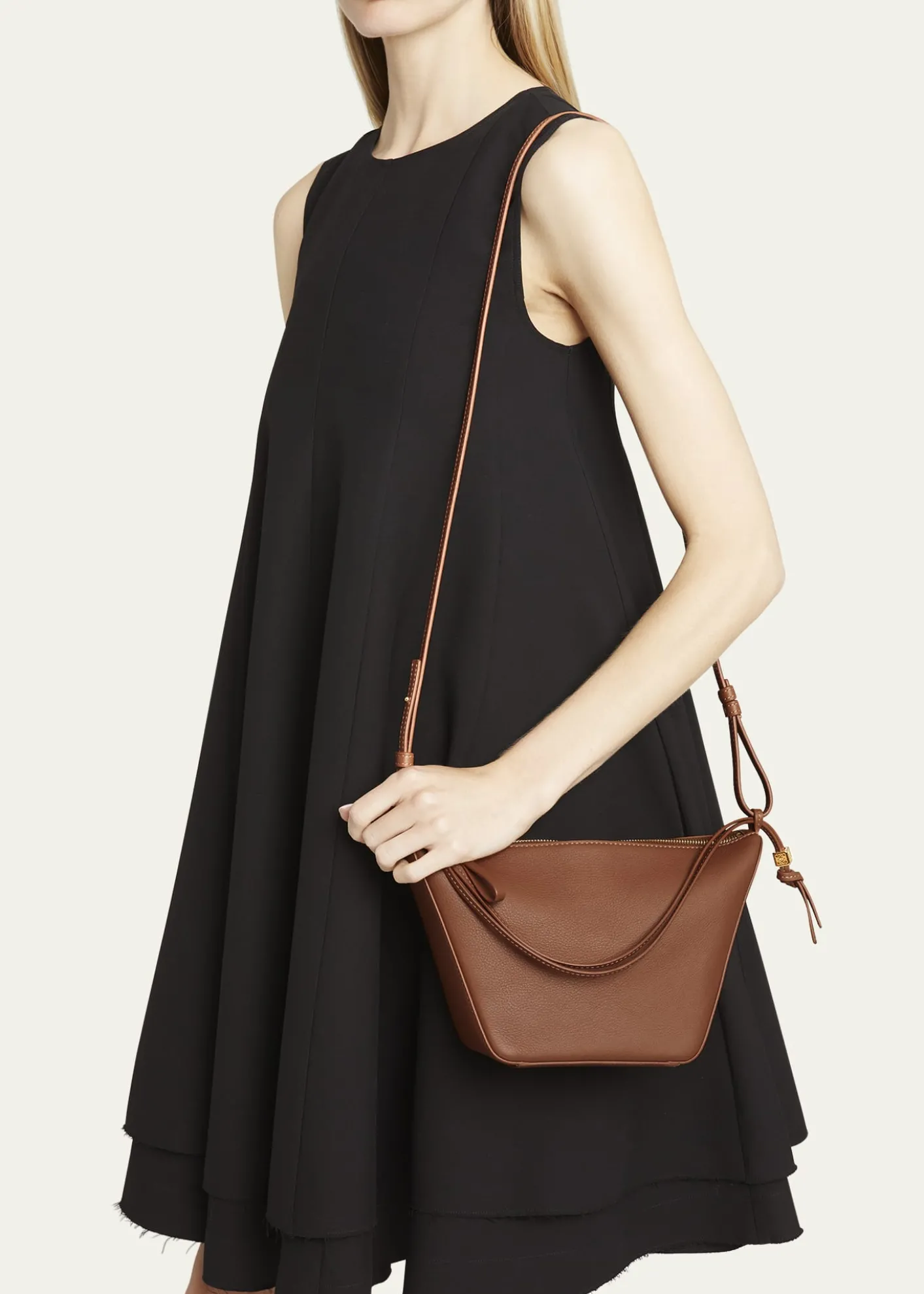 LoeweHammock Hobo Bag in Leather