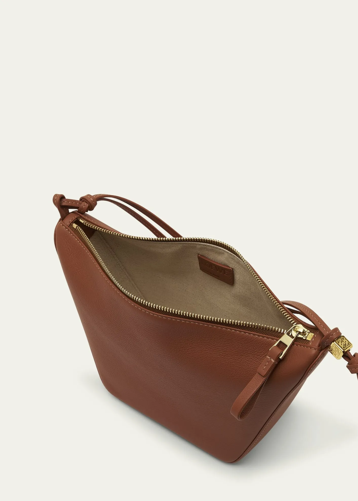 LoeweHammock Hobo Bag in Leather