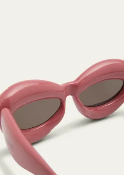 LoeweInflated Pink Acetate Cat-Eye Sunglasses