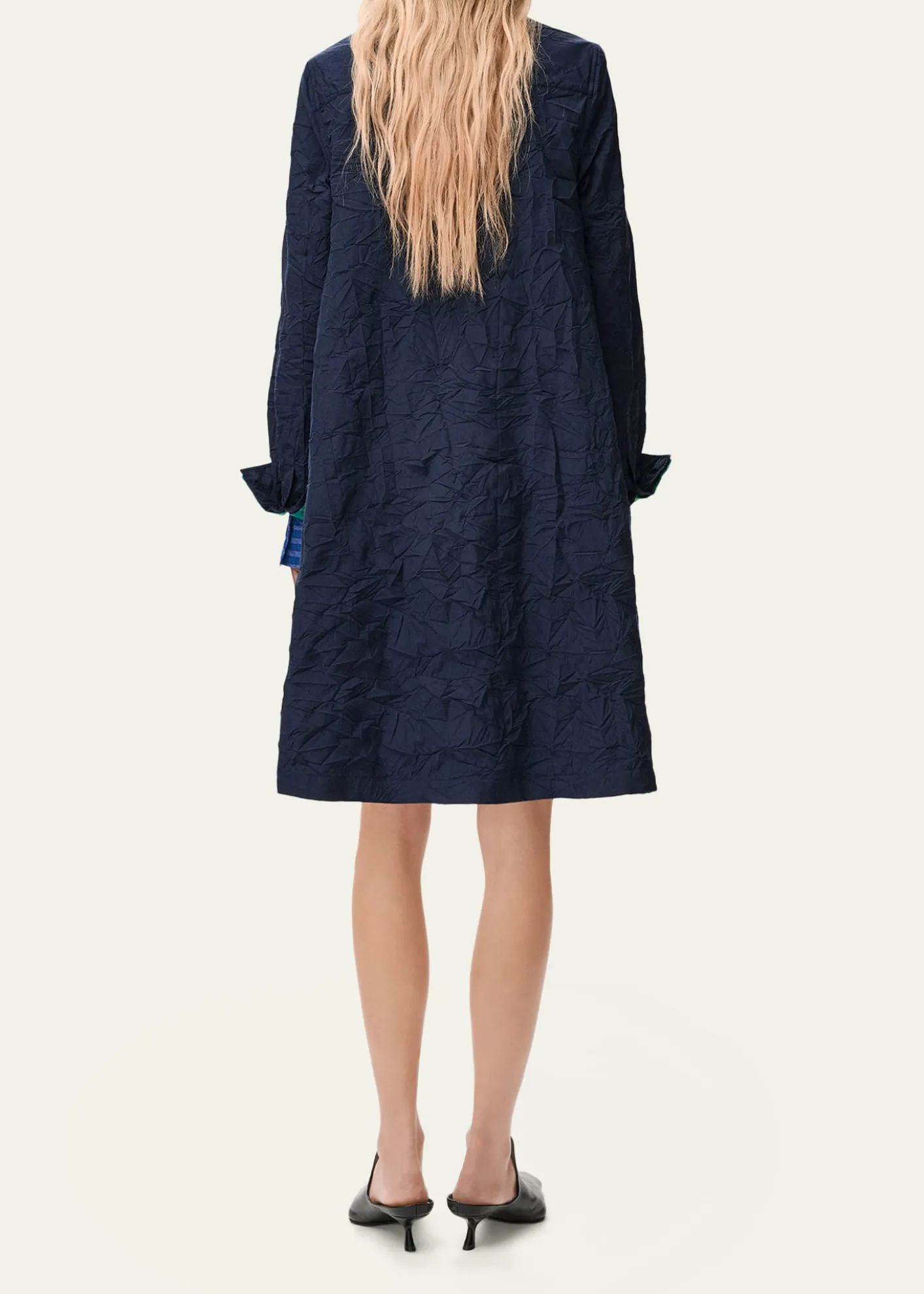 LoeweLayered Collar Long-Sleeve Shirtdress