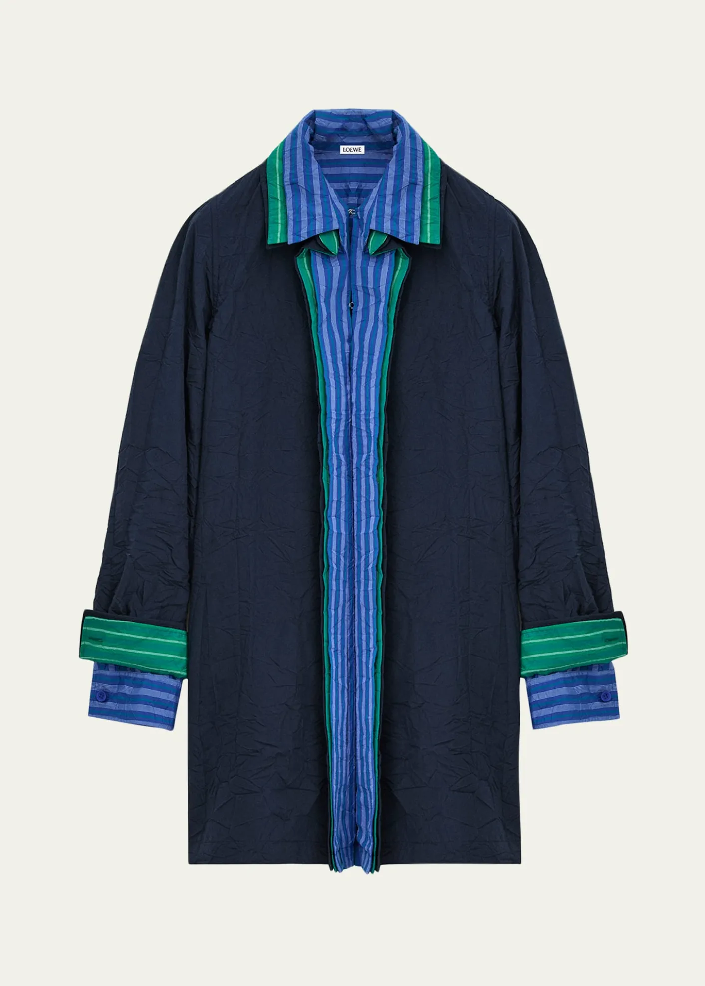 LoeweLayered Collar Long-Sleeve Shirtdress
