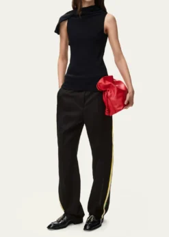 LoeweLayered Side-Stripe Straight-Leg Trousers