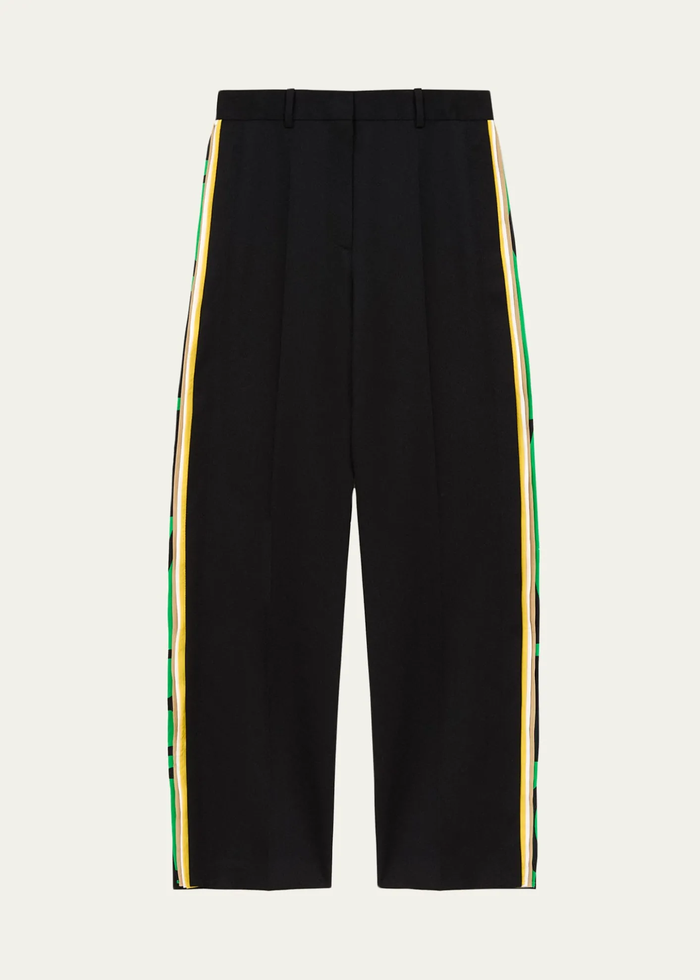 LoeweLayered Side-Stripe Straight-Leg Trousers