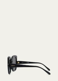 LoeweLogo Acetate Butterfly Sunglasses