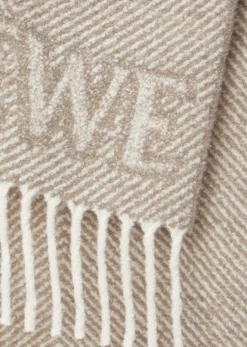 LoeweLogo Fringe Wool-Blend Scarf