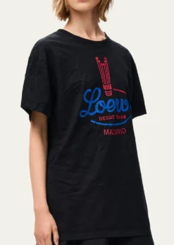 LoeweLogo-Print Cotton-Blend T-Shirt