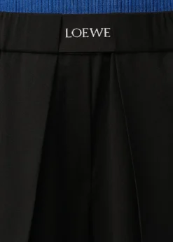 LoeweLogo Waist Asymmetric Pleated Pants