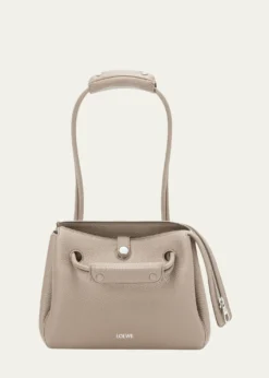 LoeweMadrid Small Trapeze Shoulder Bag in Grain Leather