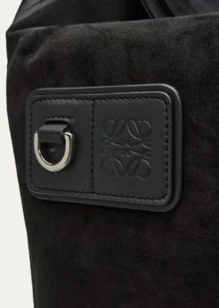 LoeweMen's Flex Roll-Top Canvas & Suede Backpack