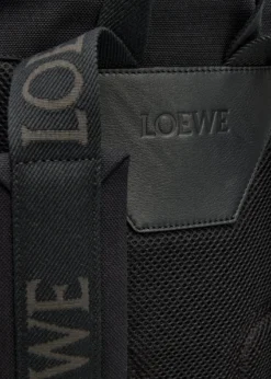 LoeweMen's Flex Roll-Top Canvas & Suede Backpack