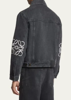 LoeweMen's Anagram Elbow Trucker Jacket